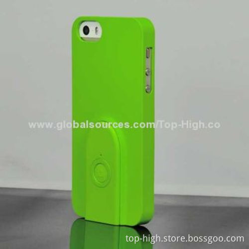 Case for iPhone 5/5S with a built-in wireless camera shutter, patent design CE/RoHS/FCC